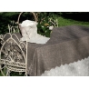 Nappe Camille 180 x 180 cm  couleur violine