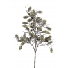 Branche verte et pomme de pin 86 cm