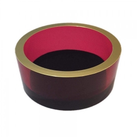 Dessous de bouteille Acrylic red