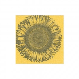 Serviette en papier "Caspari" - "Airlaid Yellow Sunflower"
