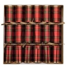 Boite de 6 "Crackers" de Noël  - "Plaid"