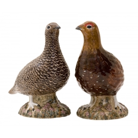 "Perdrix" tétras lire - Salière et poivrière "Quail"