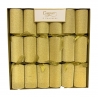 Boite de 6 "Crackers" de Noël  - "Gold glitter"