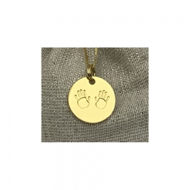 Médaille dorée "Mains" - Le Bijou de Mimi"