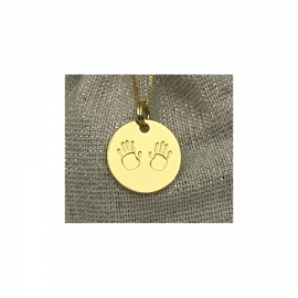 Médaille dorée "Mains" - Le Bijou de Mimi"