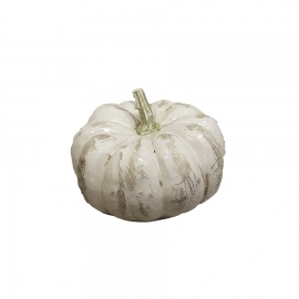 Motif en plâtre - Courge moyenne - blanche