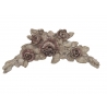 Motif en plâtre décoratif "Rose charme" 34 cm