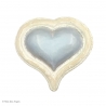 Coeur en plâtre - Charme - bleu