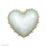 Coeur en plâtre - Valentine Perle