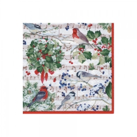 Serviettes en papier "Caspari" - cocktail -  "Winter song"