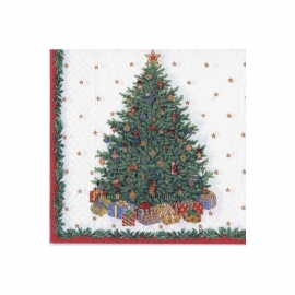 Serviettes papier - "X-Mas tree ivory"