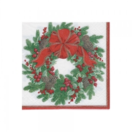 Holly Wreath Ivory