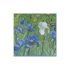 Serviettes en papier - cocktail - "Van Gogh - Les Iris"