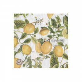 Serviettes en papier - cocktail - "Royal Garden" - Lemon Basil