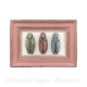 Cadre terra-cotta  "Sylvan" 3 cigales.