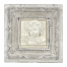Cadre en plâtre - Josephine - blanc/gris/beige - motif  "Gabriel"