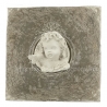 Cadre en plâtre - Antoinette - gris et taupe  - motif Gabriel