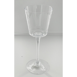 Photophore sur pied conique en verre-petit.