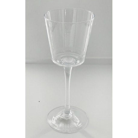 Photophore sur pied conique en verre-petit.