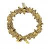 Décoration de Noël - Couronne dorée -