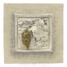 Cadre en plâtre - Spring - beige et brun - Raisins