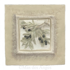 Cadre Spring beige et brun - Olives