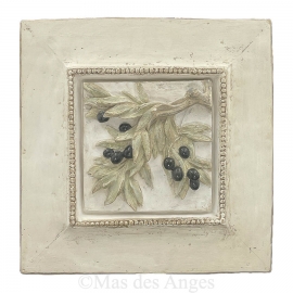 Cadre Spring blanc cassé- Olives