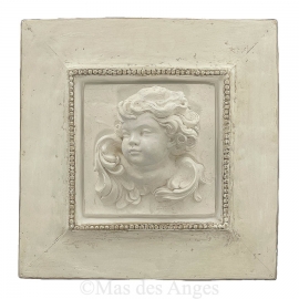 Cadre Spring blanc cassé- Tête Ange