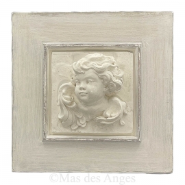 Cadre Vision gris/beige - Tête Ange