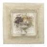 Cadre en plâtre - Horace - beige et brun - Coupe de fruits