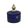 Boite en verre bleu 8,5  x 10 cm- "Miya" - "Lene Bjerre"