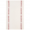 Torchon - Bon Appetit - blanc et rouge - 45 x 75 cm