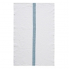 Torchon 45 x 75 cm "Doudou" - blanc/aqua