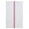 Torchon 45 x 75 cm "Doudou" - blanc/rose