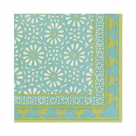 Serviette en papier - lunch - "Alhambra turquoise"