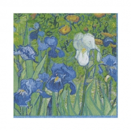 Serviettes en papier - lunch -  "Van Gogh - Les Iris"