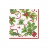 Boite de serviettes en papier - cocktail - "Chrismas Trimmings ivory"