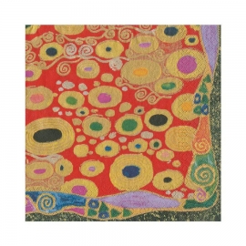 Serviette en papier - lunch - "Red Viennese Nouveau"
