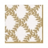Serviettes en papier "Caspari" - lunch- "Acanthus Treillis ivoire"