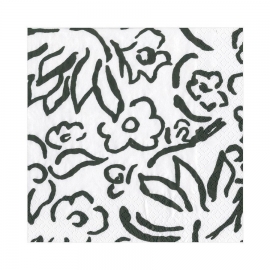 Serviette en papier "Caspari" - lunch" - "Matisse Noir"