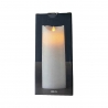Bougie blanche, led, 20 cm -Sara- Sirius