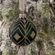 Boule de Noël verte et argent, 6 cm - Lene Bjerre