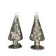 Set de 2 marque place "Sapin" en verre