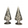 Set de 2 marque place "Sapin" en verre