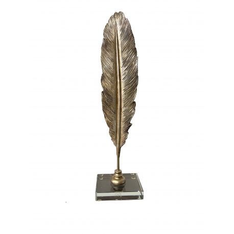 Plume décorative en résine 38,5 cm