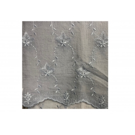 Chemin de table gris bleu 160 x 50 ""Adélia"