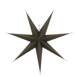 Étoile en carton léger de couleur gris fumé - Icilinia