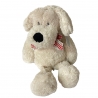 Peluche décorative  "Petit chien" crème 30 cm