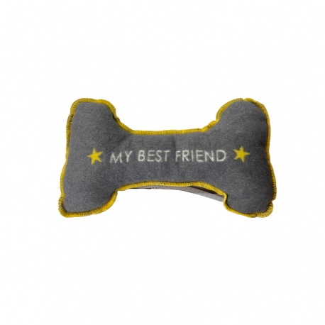 Doudou pour chien forme os 20 x 40 cm