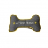 Doudou pour chien forme os 20 x 40 cm